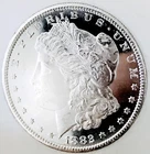 1882 CC MORGAN DOLLAR! BLACK & WHITE CAMEO DMPL! UDM UDM! UNREAL CC NR #64650
