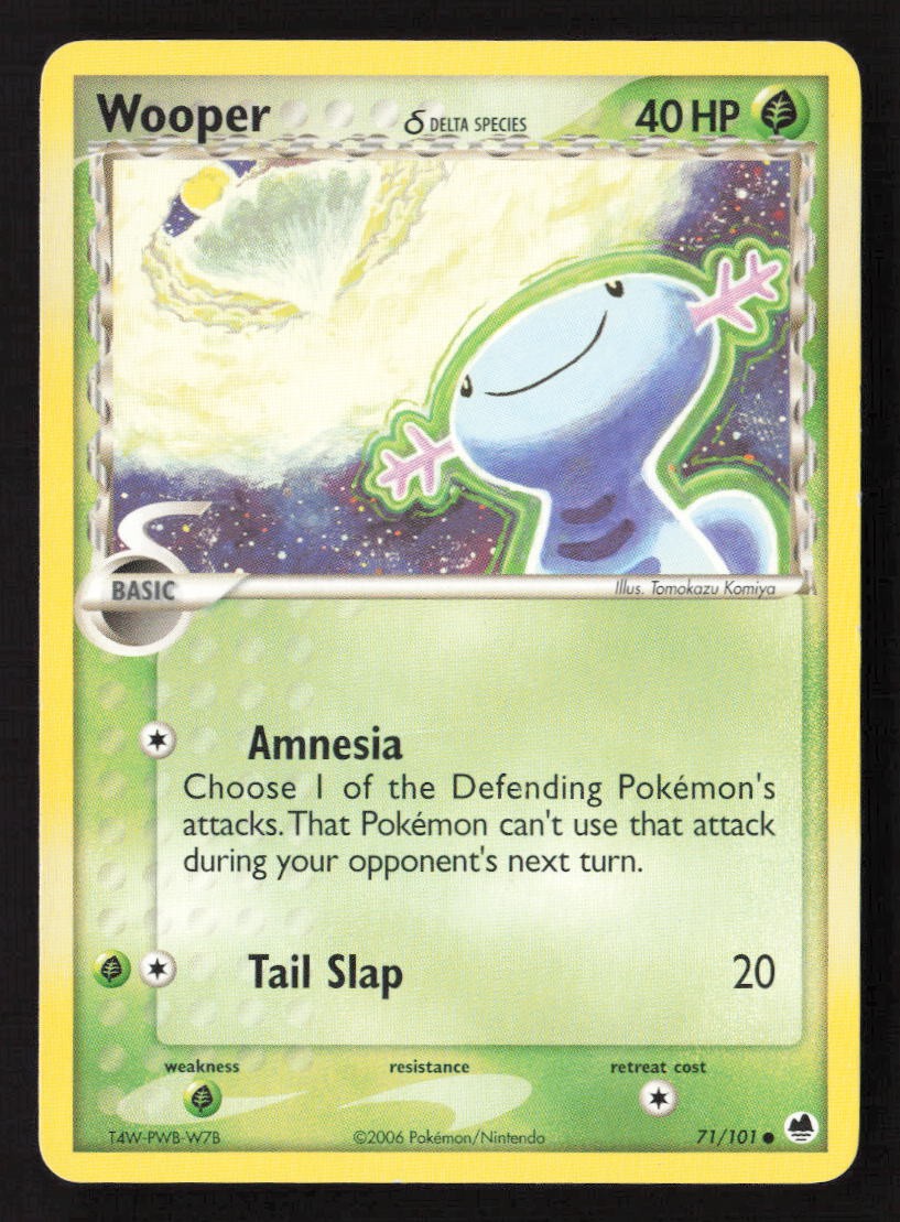 Wooper (Delta Species) Common Dragon Frontiers 71/101 NM