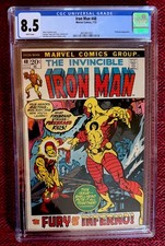 Rare “Iron Man” #48 Marvel Comics 7/1972 BRONZE AGE “Firebrand” App CGC 8.5 !!!