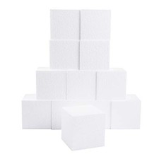 Silverlake 4x4x4 Craft Foam Cubes for Styrofoam Block Projects 12-Pack