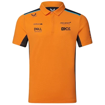McLaren F1 Team Kids Papaya Orange Polo Shirt