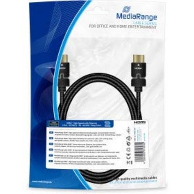 MediaRange HDMITM High Speed with Ethernet Connection Cable with Rotating Connec