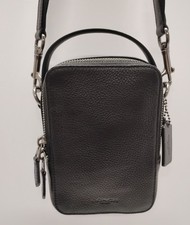 Coach C3147 Top Handle Crossbody Bag Black Le...