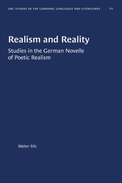 Realism and Reality by Walter Silz PAPERBACK 9781469658377