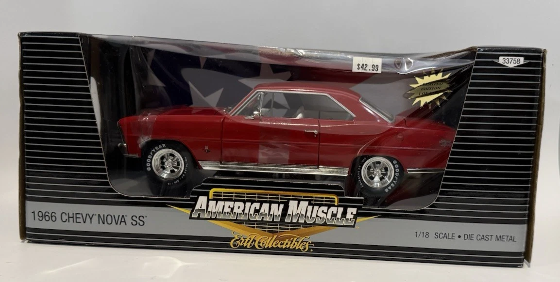 GMP 1:18 Chevrolet Nova Année 1969 1320 Kings Drag Car bleu / noir