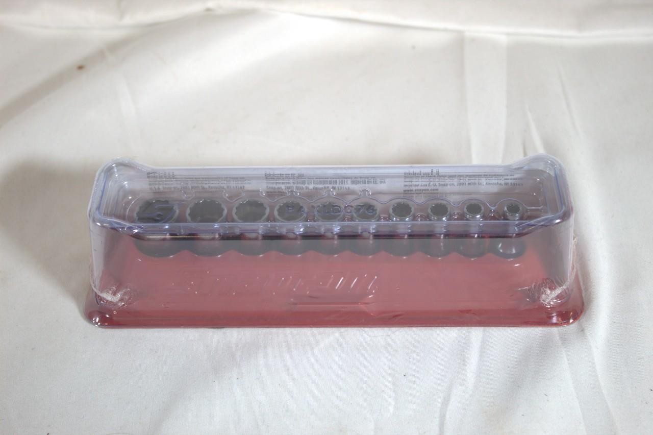 Snap-On 110TMDSY 10pc 1/4"Drive 12Pt SAE Flank Drive Semi-Deep Socket Set
