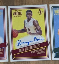 2021-22 Onyx Vintage Basketball Onyx Authenticated Dwayne Bacon Auto