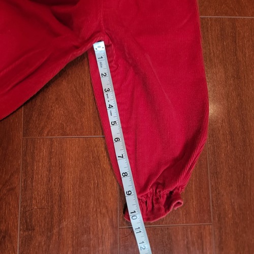 Silenziatori vintage due pezzi velluto a coste marinaio rosso nautico 24 mesi made in USA - Foto 10 di 12