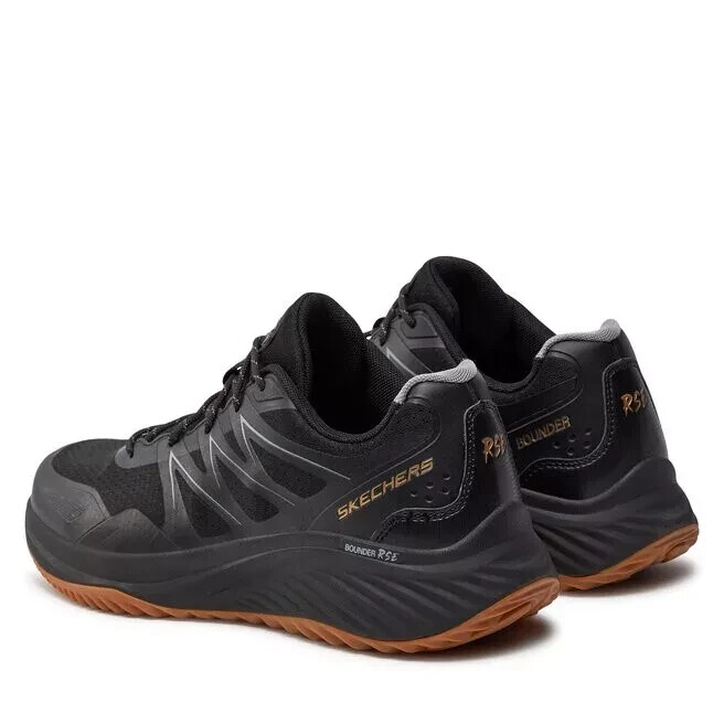 Skechers Shoes Men Comfort Black Memory Foam Casual Sport Bounder