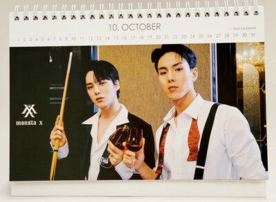 Kpop Monsta X MonstaX Photo Desk Calendar 2022 2023 Calender
