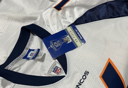 JAKE PLUMMER 16 Denver Broncos Men White Sewn NFL Jersey 4XL Reebok NEW TAGS - Picture 3 of 8