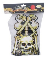 Halloween Skull Crossbones Hanging Decoration NEW