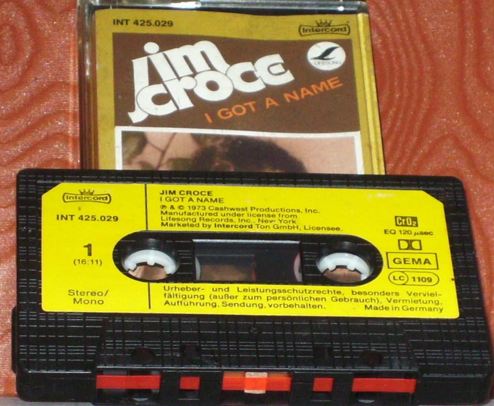 Jim Croce I Got A Name CASSETTE ALBUM ROCK Folk Rock, Country Rock,  Reissue - Image 2 of 4