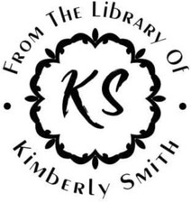 Custom Library Embosser - Personalize with Initials Name - Hand-Held Embossing