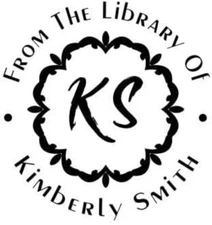 Custom Library Embosser - Personalize with Initials & Name - Hand-Held Embossing