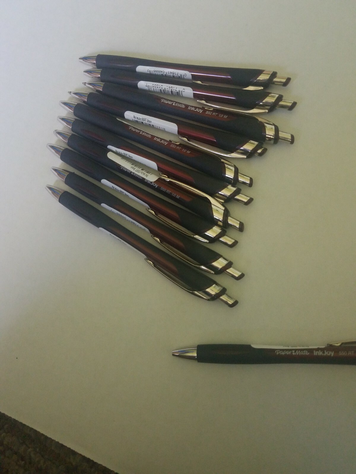 Papermate Inkjoy 550 RT 1.0M  BROWN count of 11