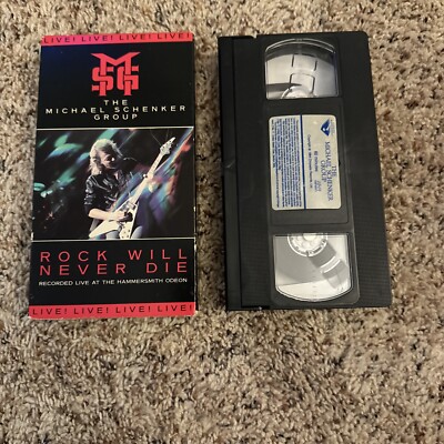 VHS The Michael Schenker Group, Rock Will Never Die, Live at Hammersmith Odeon 