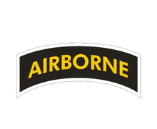 3" AIRBORNE VINYL STICKER MILITARY STICKER DECAL USA MADE