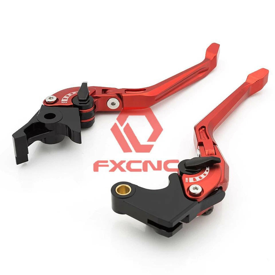 Palancas de embrague de freno 5D Aniti-plegables romboidales para MOTO GUZZI GRISO 2006-2016 rojo Foto 2 de 4