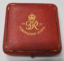 1937 Great Britain King George VI  Queen Elizabeth Silver Coronation Medal w/OGP