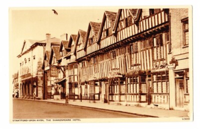 Alte Postkarte The Shakespeare Hotel Stratford-upon-Avon England (unbesendet)