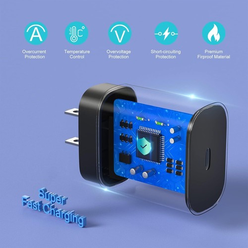 25W USB Fast Wall Charger Type C Charger Block For Samsung Galaxy S23/22/21 LOT - Picture 15 of 29