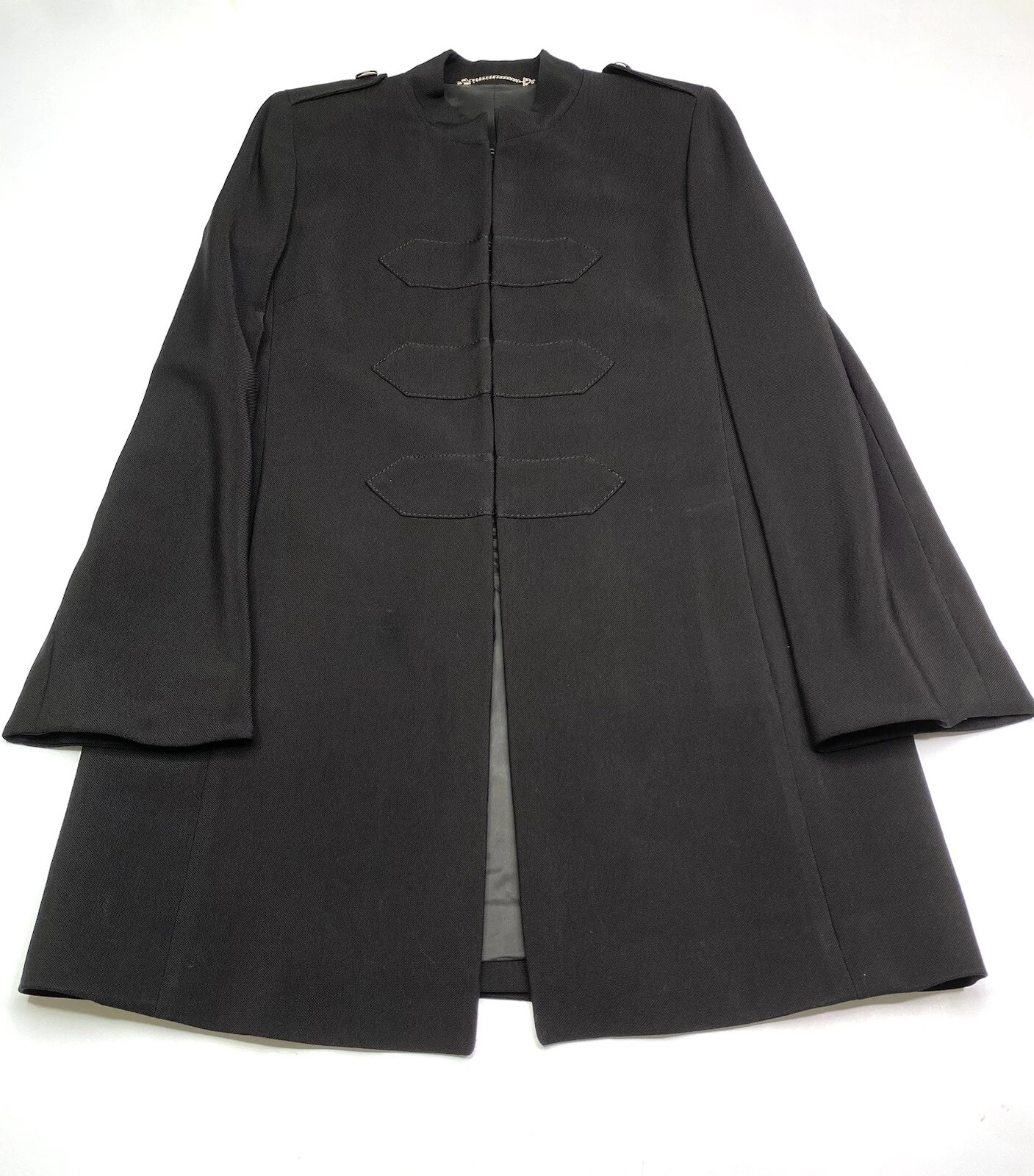 Veste manteau noir Napoléon GUCCI Tom Ford vintage années 90 taille IT 42 M