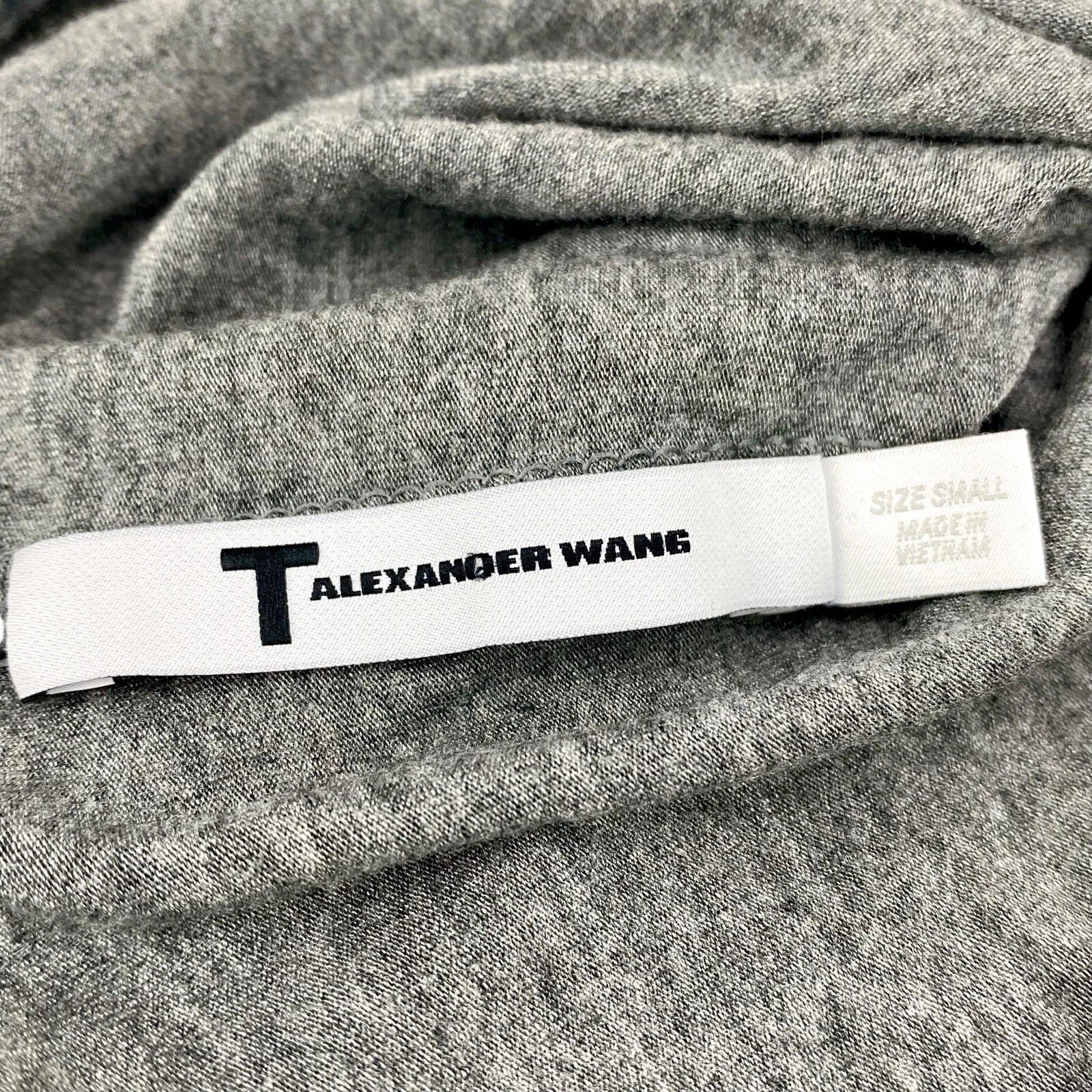 T Alexander Wang Canotta Donna Abito Maglia Grigio Bodycon Taglia S