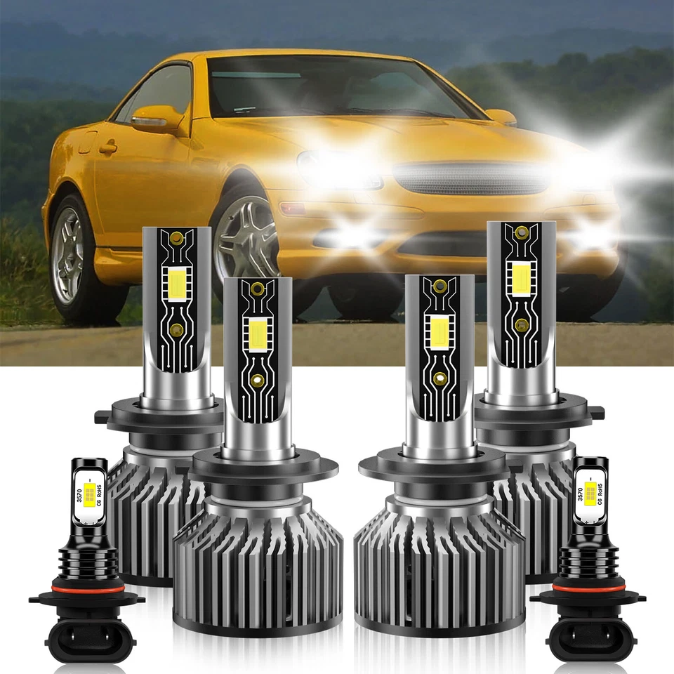 Faro LED haz alto bajo + bombilla antiniebla para Mercedes-Benz SLK32 AMG 2002-2003 Foto 2 de 4