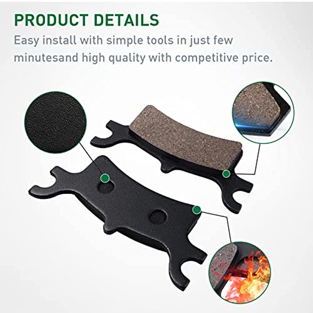 Master Chen Front Rear Brake Pads Brakes For Polaris Sportsman 500 HO - Foto 3