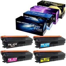 4PK TN433 Toner Cartridge for HL-8260CDW MFC-L8900CDW L8900CDW Printer BCMY