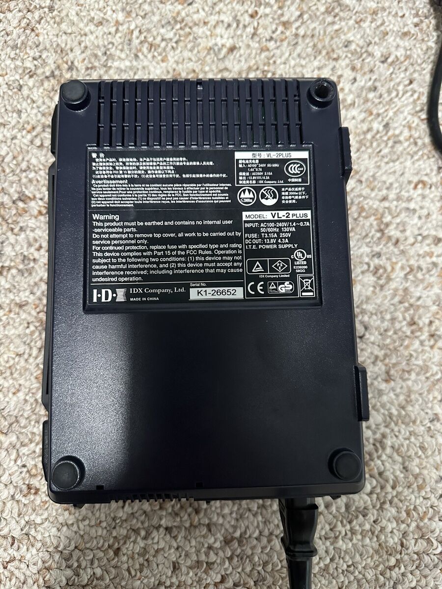 IDX Endura System VL-2 Plus Quick Charger AC Adapter + 2 Duo IDX Endura System VL-2 Plus Quick Charger AC Adapter + 2 Duo