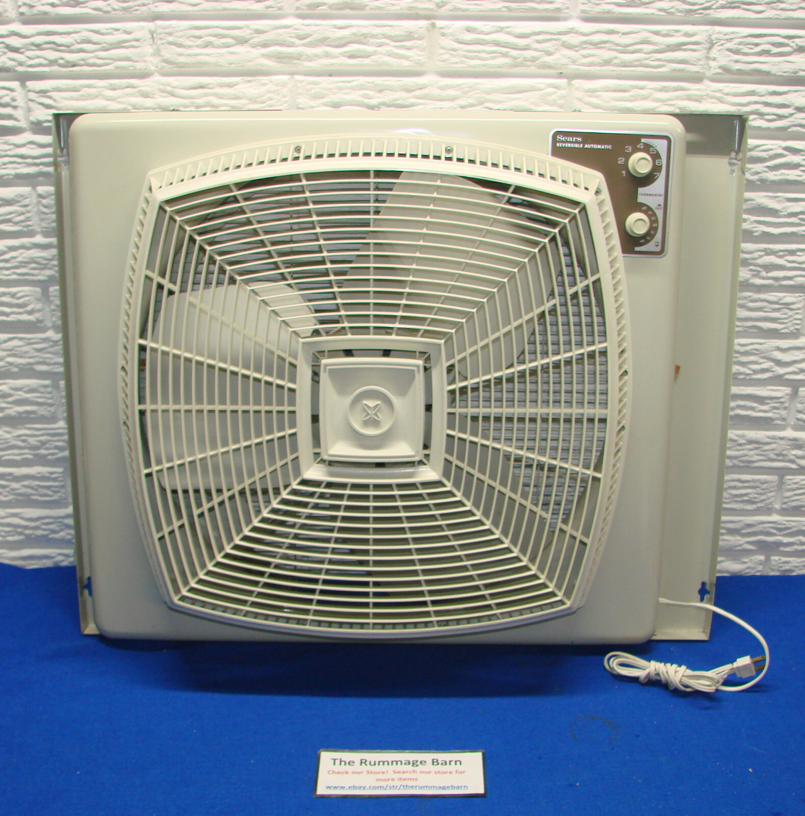 vintage SEARS model 758.902900 REVERSIBLE Automatic LARGE ELECTRIC WINDOW FAN eBay