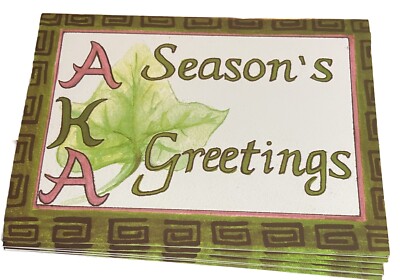 A.K.A Season s Greetings Lot Of 10 Cards No Envelopes By Marcus Burrowes 1997.