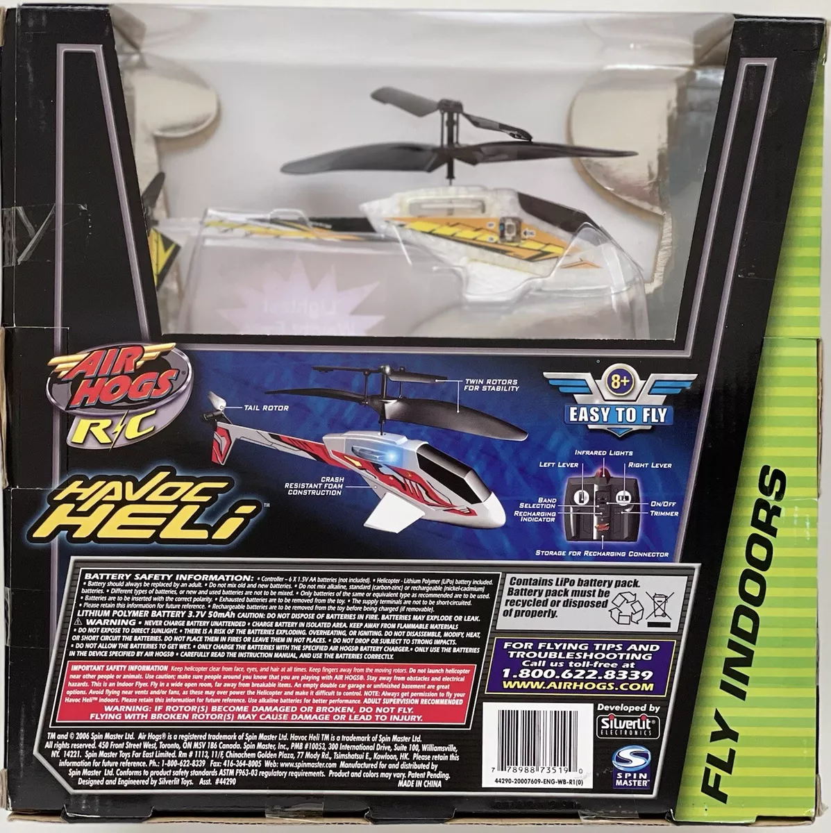 Air Hogs RC Radio Control Havoc Heli 2006 Yellow NEW eBay