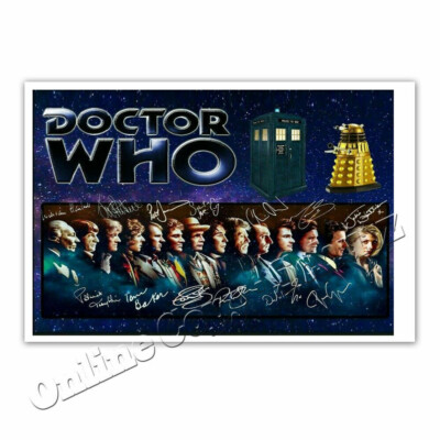 Dr. Who - Doctor Who Cast mit vielen Unterschriften  -  Autogrammfoto  