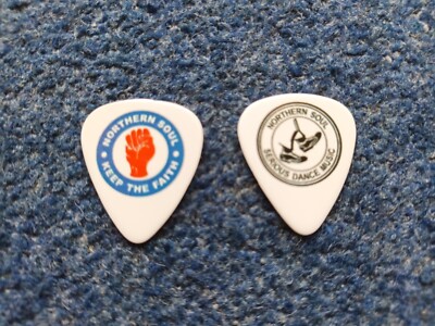 12 x Northern Soul Gitarren-Plektren Gitarrenplektren Memorabilia Souvenir Motown 