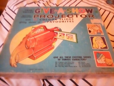 VINTAGE CHAD VALLEY 1962 GIVE A SHOE DIAPROJEKTOR SET