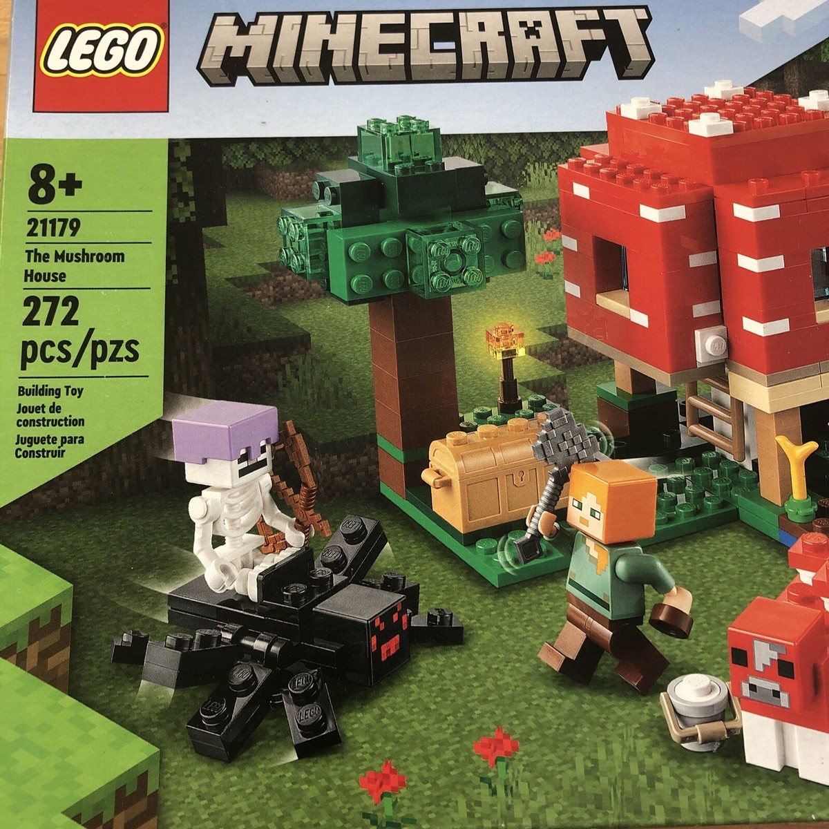 Lego Set 21179 Minecraft THE MUSHROOM HOUSE new 272 Pieces