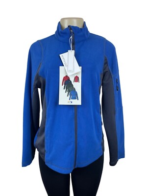 North End Women's Zip Up Long Sleeve Blue Sweater Sz M - NWT