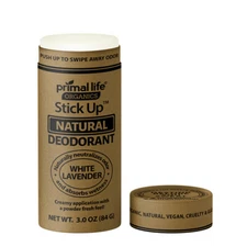 StickUp White Lavender Deodorant 3 Oz By Primal Life Organics