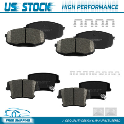 For 2009 - 2013 Hyundai Elantra Kia Forte Koup 8* Front Rear Ceramic Brake Pads