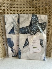 Pottery Barn Catalina Coastal EURO Shams 2 NWT