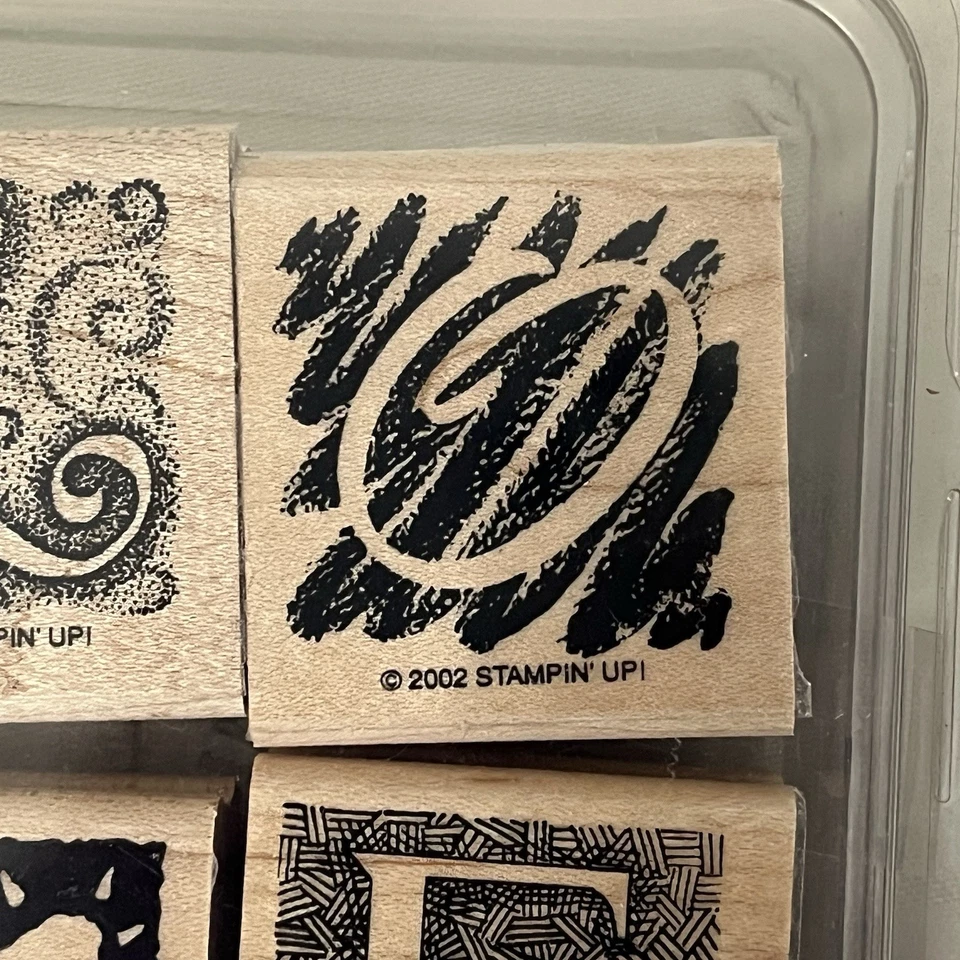 Stampin Up! Набор из 4 резиновых штампов с буквами/словом L-O-V-E 2002 рукоделие/дерево - Изображение 2 из 4