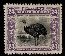 NORTH BORNEO GV SG288, 24c violet, LH MINT. Cat &pound;80.