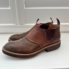 Twisted X Men's Cow Dog Full Grain Shoe Boot Sz 10 M EUC $166 MSRP