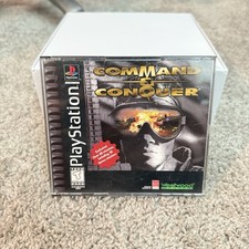 Command & Conquer Sony PlayStation 1 PS1 Black Label 2-Disc Set CIB TESTED