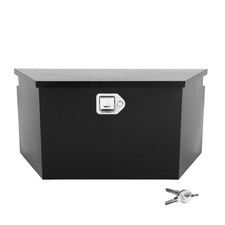 26.6in Trailer Tongue Tool Box Heavy Duty Steel Waterproof Wkeys Black Pickup 26.6in Trailer Tongue Tool Box Heavy Duty Steel Waterproof Wkeys Black Pickup