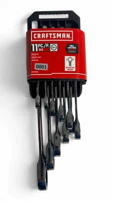 NEW - Craftsman CMMT87021 Metric 11 pc 12pt Ratcheting Combination Wrench Set - Image 1 of 4