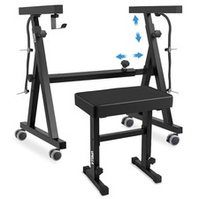 Keyboard Piano Stand, Heavy Duty with Wheels and Pads, Z Piano Stand  Bench